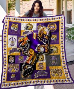 NCAA LSU Tigers Mascot Quilt Blanket