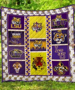 NCAA LSU Tigers Special Design Quilt Blanket