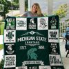 NCAA Michigan State Spartans EST 1855 Quilt Blanket