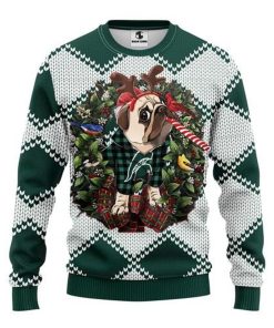 NCAA Michigan State Spartans Pug Dog Sweater
