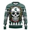 NCAA Michigan State Spartans Skull Flower Sweater
