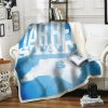 NCAA North Carolina Tar Heels Blue Fleece Blanket V2