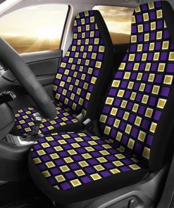 NCAA LSU Tigers Checkerboard Auto Car Seat Covers