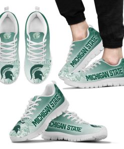 NCAA Michigan State Spartans Green Running Shoes