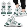 NCAA Michigan State Spartans White Running Shoes