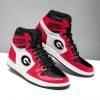 NCAA Georgia Bulldogs Red Air Jordan 1 High Sneakers