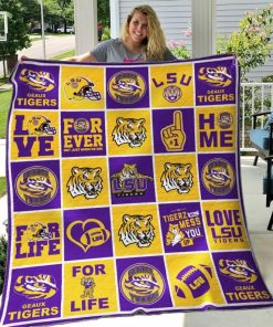 NCAA LSU Tigers Gold Fleece Blanket