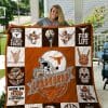 NCAA Texas Longhorns Orange White Est 1883 Quilt Blanket