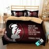 NCAA Florida State Seminoles Black Garnet Bedding Set V2
