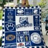 NCAA Penn State Nittany Lions Blue White Quilt Blanket V2