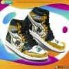 NCAA Notre Dame Fighting Irish Gold White Air Jordan 1 High Sneakers