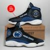 NCAA Penn State Nittany Lions Custom Name Blue Black Air Jordan 13 Shoes
