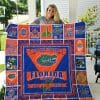 NCAA Florida Gators Orange Blue Est 1853 Quilt Blanket
