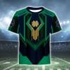 NCAA Notre Dame Fighting Irish Green Blue T-Shirt V6