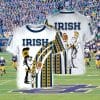 NCAA Notre Dame Fighting Irish White Gold T-Shirt V2