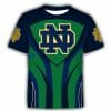 NCAA Notre Dame Fighting Irish Green Blue T-Shirt V3