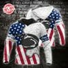 NCAA Penn State Nittany Lions American Flag Pullover Hoodie V2