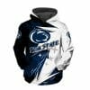 NCAA Penn State Nittany Lions Blue White Pullover Hoodie V3