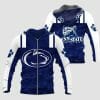 NCAA Penn State Nittany Lions Blue White Zip Up Hoodie V2