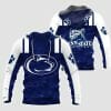 NCAA Penn State Nittany Lions Blue White Pullover Hoodie V2