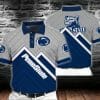 NCAA Penn State Nittany Lions Blue Grey Polo Shirt V2