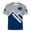 NCAA Penn State Nittany Lions Blue Grey T-Shirt V2