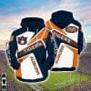 NCAA Auburn Tigers Navy Blue Orange Pullover Hoodie V2