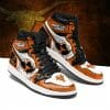 NCAA Texas Longhorns Orange White Air Jordan 1 High Sneakers