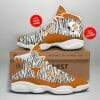 NCAA Texas Longhorns Custom Name Orange Air Jordan 13 Shoes