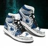NCAA Penn State Nittany Lions Grey Blue Air Jordan 1 High Sneakers