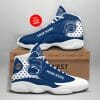 NCAA Penn State Nittany Lions Custom Name Blue White Air Jordan 13 Shoes V2