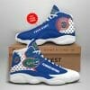 NCAA Florida Gators Custom Name Blue White Air Jordan 13 Shoes