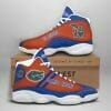 NCAA Florida Gators Blue Orange Air Jordan 13 Shoes