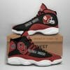 NCAA Oklahoma Sooners Crimson Black Air Jordan 13 Shoes
