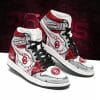 NCAA Oklahoma Sooners Grey Crimson Air Jordan 1 High Sneakers