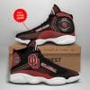 NCAA Oklahoma Sooners Custom Name Crimson Black Air Jordan 13 Shoes