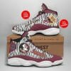 NCAA Florida State Seminoles Custom Name Number Garnet Air Jordan 13 Shoes