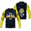 NCAA Michigan Wolverines Navy Blue Maize Champions 2022 Zip Up Hoodie