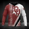 NCAA Oklahoma Sooners Crimson White Pullover Hoodie