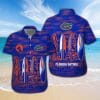 NCAA Florida Gators Blue Orange Hawaiian Shirt V2
