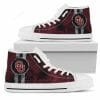 NCAA Oklahoma Sooners Crimson Black High Top Shoes V2