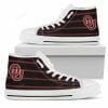 NCAA Oklahoma Sooners Crimson Black High Top Shoes V3