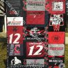 NCAA Cincinnati Bearcats Red Black Quilt Blanket V4