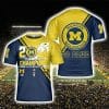 NCAA Michigan Wolverines Maize Navy Blue Champions 2023 T-Shirt