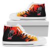 NCAA Cincinnati Bearcats Black Red High Top Shoes V2