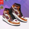 NCAA Virginia Tech Hokies Orange White Air Jordan 1 High Sneakers