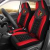NCAA Louisville Cardinals Red Black Car Seat Covers V7