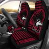 NCAA Northern Illinois Huskies Black Red Car Seat Covers V2