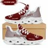 NCAA Mississippi State Bulldogs Custom Name Maroon Grey Max Soul Shoes V2