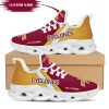 NCAA Iowa State Cyclones Custom Name Cardinal Gold Max Soul Shoes V3